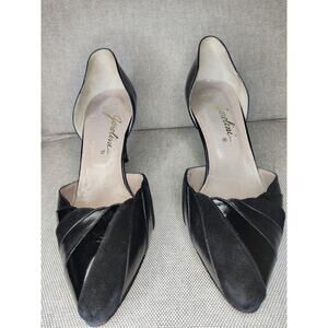 Vintage Garolin Italy Black Leather Pumps